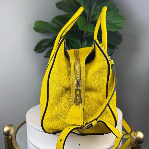 💎✨Authentic PRADA Girasole Vitello Grain Leather Two-Way Tote Bag - Picture 2 of 8